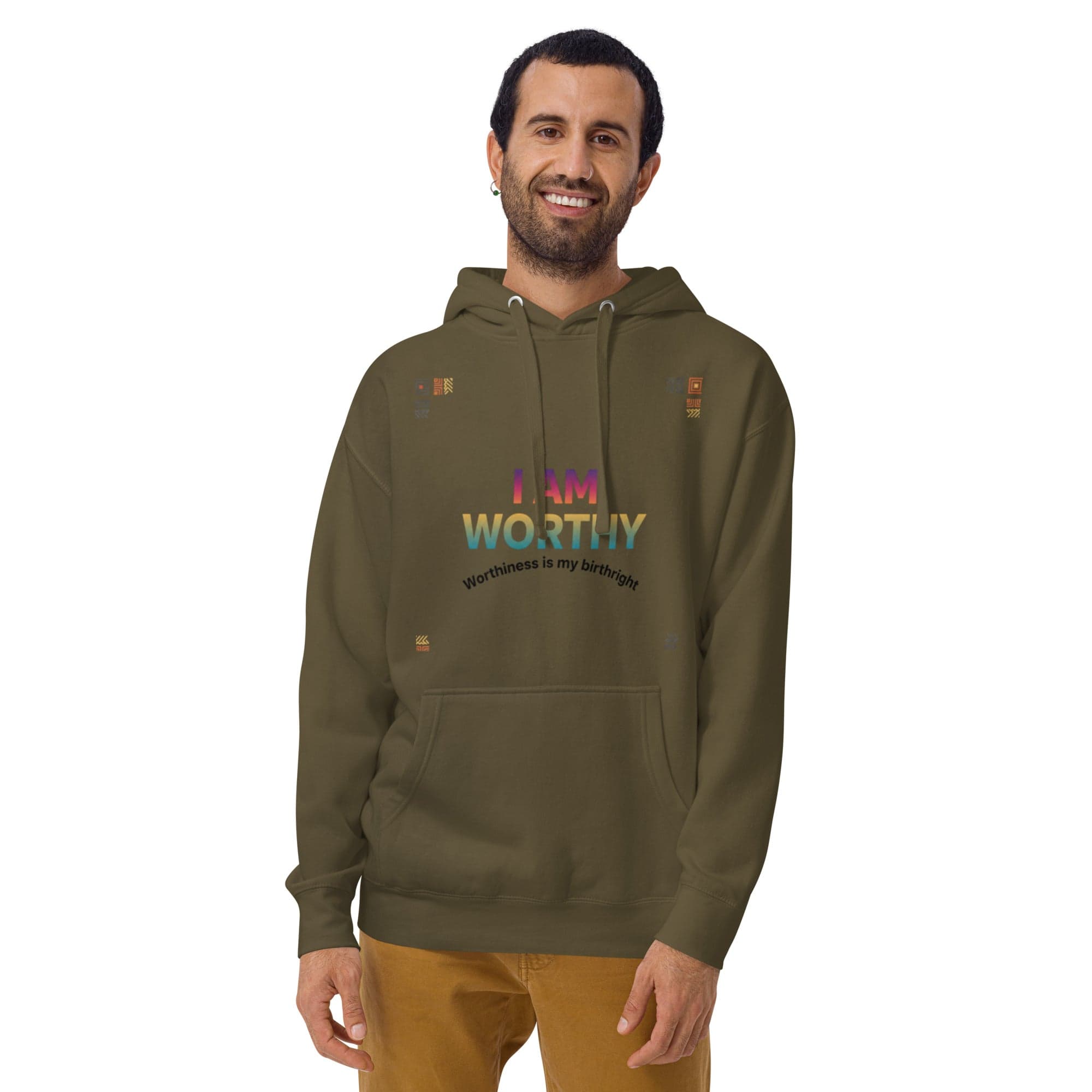 I Am Worthy Hoodie | Christian Faith Streetwear | African Heritage | Sister Style
