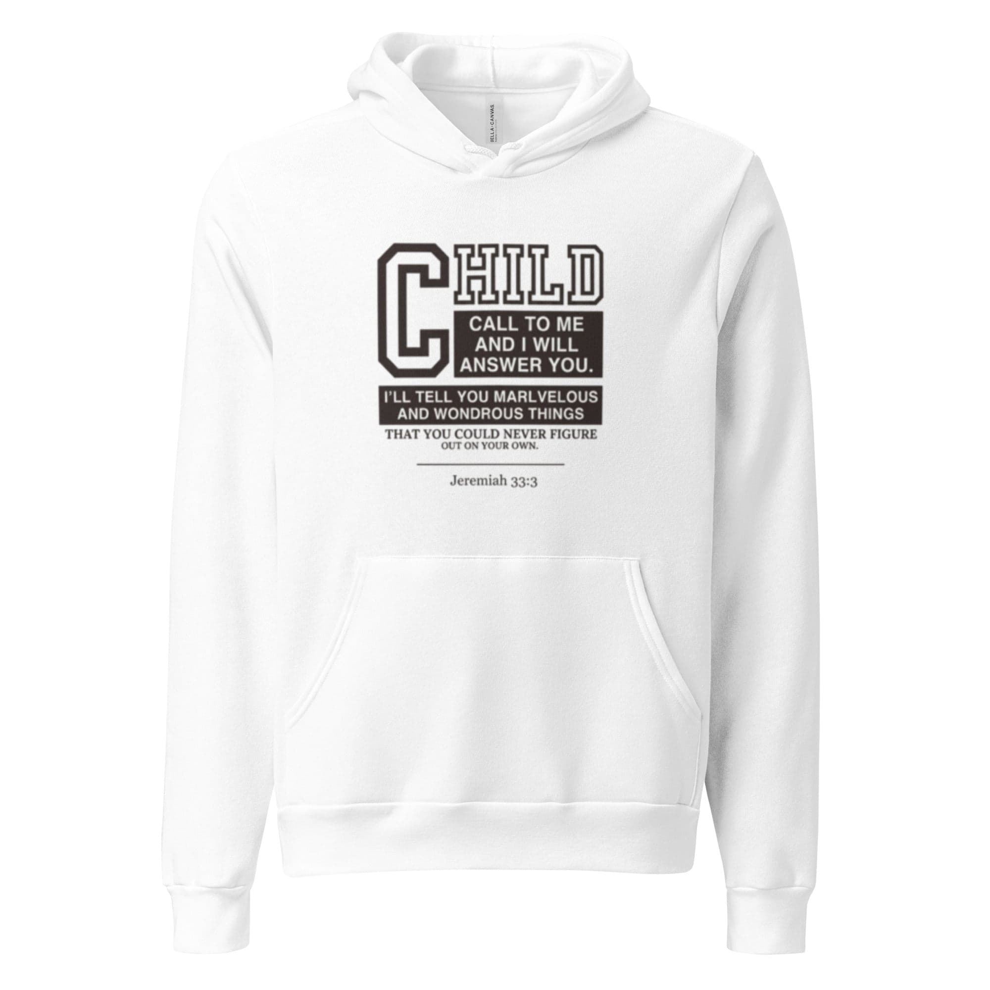 Child Hoodie | Jeremiah 33:3 | Christian Faith Streetwear | African Heritage | Sister Style