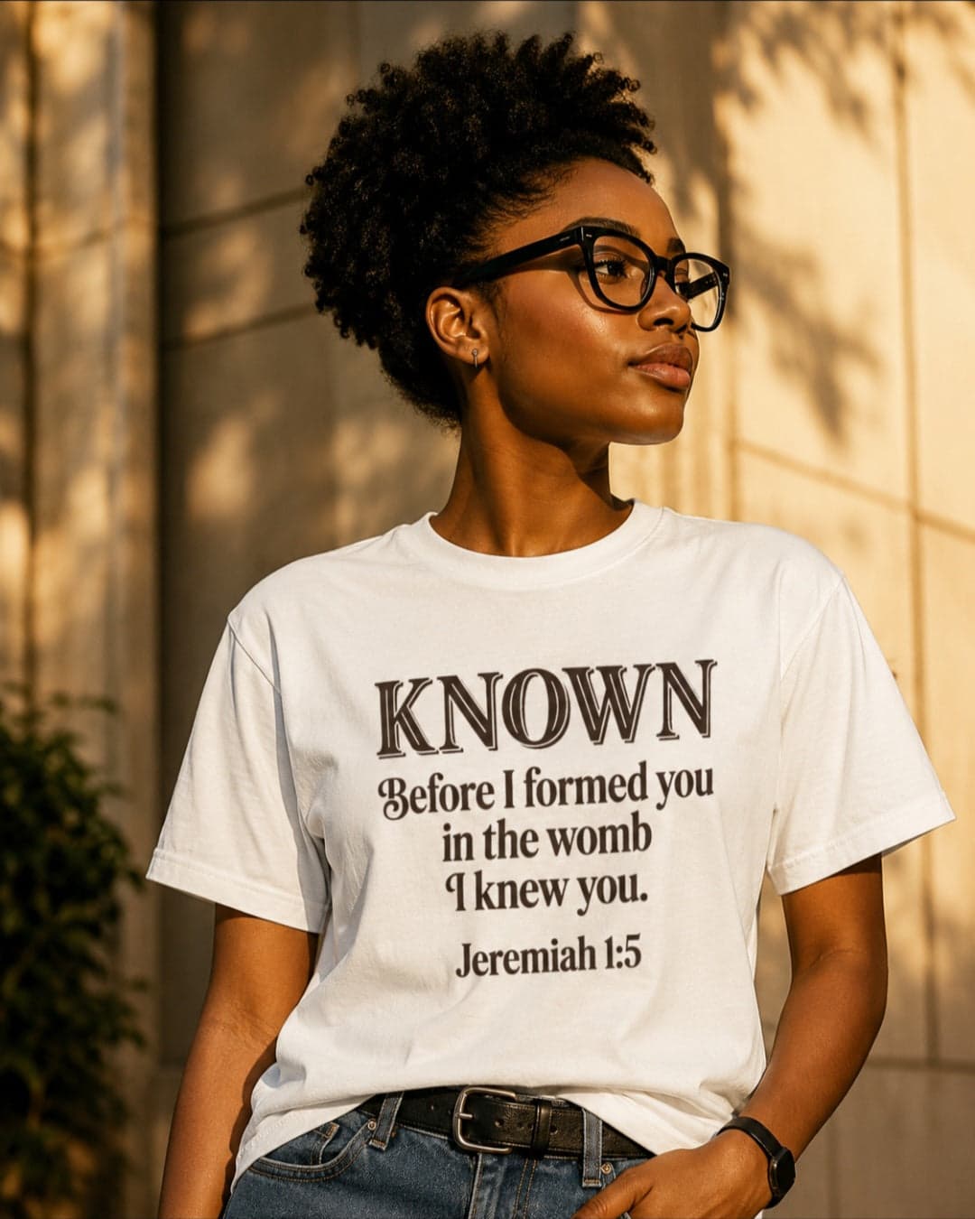 Known Jeremiah 1:5 Premium T-Shirt | Christian Faith Streetwear | African Heritage | Sister Style