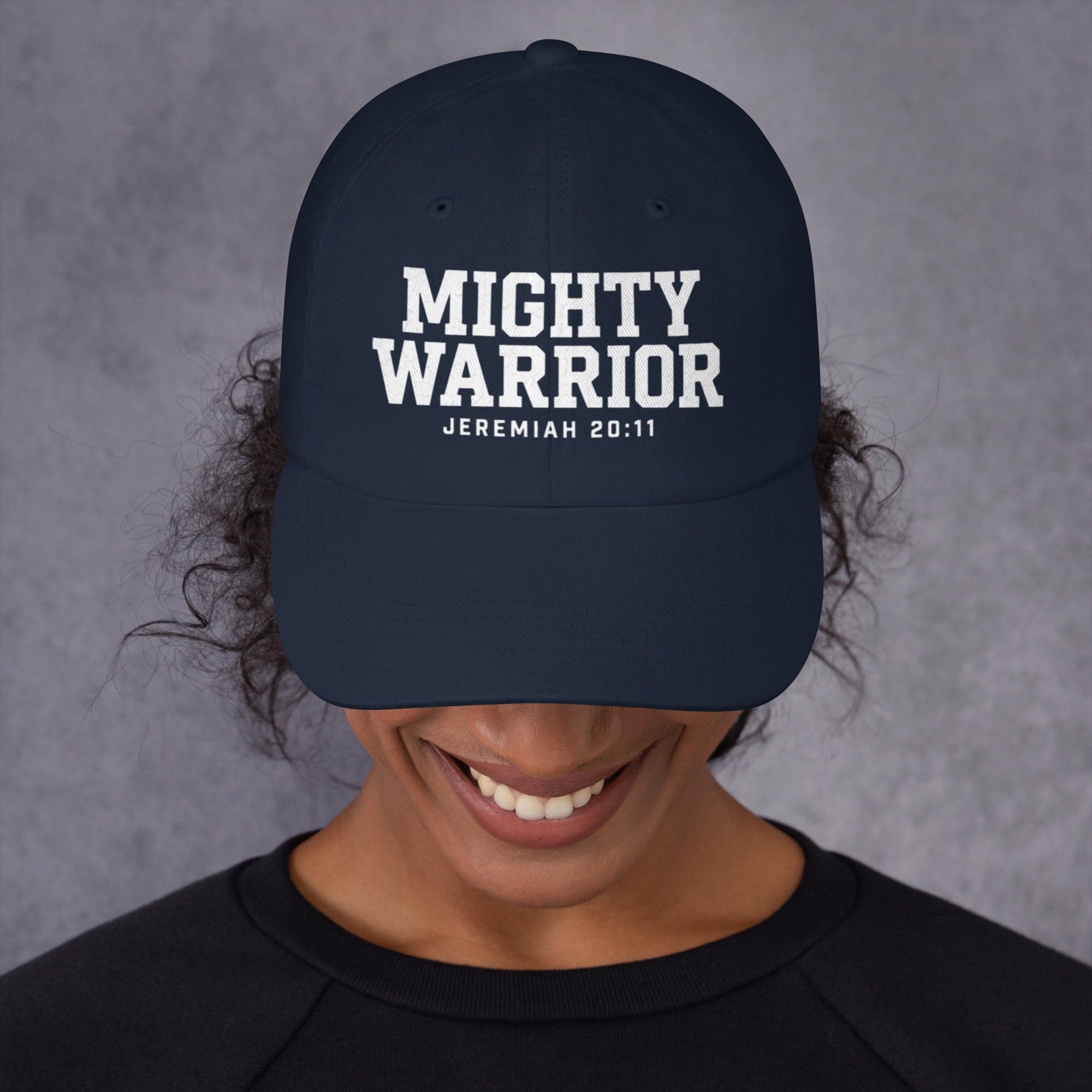 Mighty Warrior Dad Hat | Christian Faith Accessory | African Heritage | Sister Style